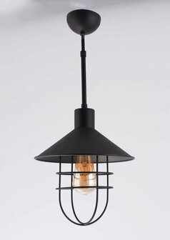 Moderne Hanglamp Tokio - 1 Lichtpunt - Zwart - Lengte 25 cm Merk: Folenza  Schrijf een review