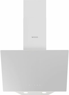 Wiggo WE-E513G(W) - Schuine Afzuigkap - 50cm - Wit Glas