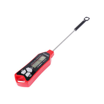Brauch TP400 - Thermometer - Keukenthermometer - RVS - Voedsel Melk, Vlees, BBQ, Water, Rood