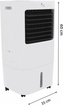 Malatec 3 in 1 Aircooler Met Afstandsbediening - Luchtkoeler Tot 35 m2 - Koelen met Koelelementen en met Water