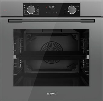 Wiggo WO-BFA610(G) - Inbouw Heteluchtoven - Airfry-functie - 73L - Energieklasse A - Grijs