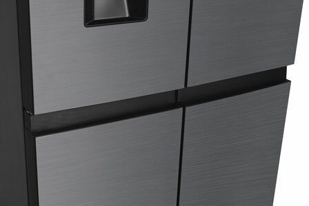 Wiggo WR-MD18(X) - Amerikaanse Koelkast - Water Dispenser - Super Freeze - 419 Liter - Rvs