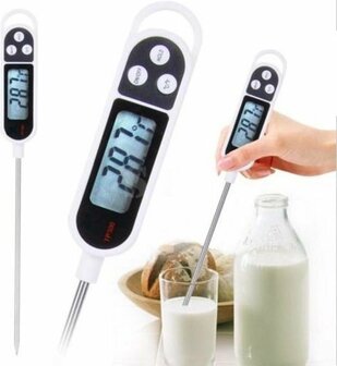 Brauch TP300 - Voedselthermometer - Vleesthermometer - Metaal - Digitaal - LCD Display