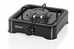 Zilan - Gas Kooktoestel 1 pits - Campingkooktoestel - Gaskookplaat - Koken in noodsituaties - Zwart