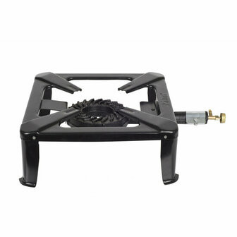 Zilan Industri&euml;le Wokbrander voor Buiten &ndash; Gas Kookbrander >25.000 kcal &ndash; Midi Gas Cooker met Gietijzeren Brander &ndash; Geschikt voor Wokken, Camping &amp; Noodsituaties