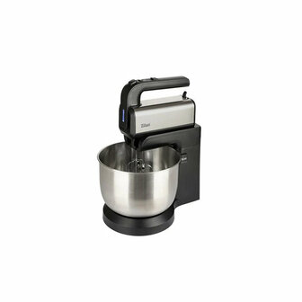 Zilan Handmixer met Kom 500W &ndash; Roterende Mengkom 3,5L &ndash; 5 Snelheden &amp; Turbofunctie &ndash; Elektrische Mixer met Gardes en Deeghaken &ndash; RVS Kom