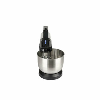 Zilan Handmixer met Kom 500W &ndash; Roterende Mengkom 3,5L &ndash; 5 Snelheden &amp; Turbofunctie &ndash; Elektrische Mixer met Gardes en Deeghaken &ndash; RVS Kom