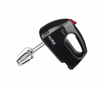 Floria Handmixer ZLN7567 &ndash; 150W &ndash; 7 Snelheden &ndash; Inclusief Gardes &amp; Deeghaken &ndash; Zwart