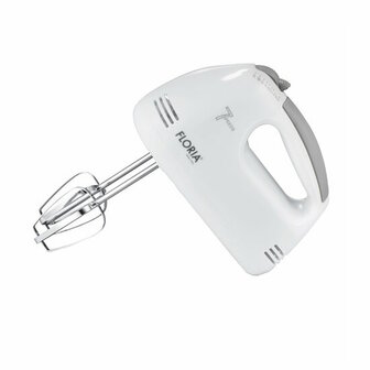 Floria Handmixer ZLN7565 &ndash; 150W &ndash; 7 Snelheden &ndash; Inclusief Gardes &amp; Deeghaken &ndash; Wit