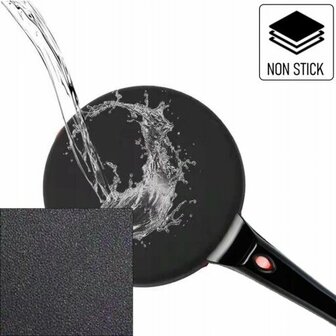 Floria Cr&ecirc;pe Maker ZLN7910 &ndash; Elektrische Pannenkoeken &amp; Cr&ecirc;pemaker &ndash; 20 cm &ndash; 600-700 W &ndash; Anti-aanbaklaag &ndash; Zwart