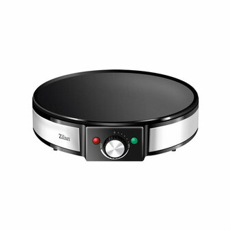 Zilan ZLN2922 Elektrische Cr&ecirc;pe- &amp; Pannenkoekenmaker &Oslash;30 cm &ndash; 1200 W, Non-stick Bakplaat &amp; Temperatuurregelaar &ndash; Flinterdunne Cr&ecirc;pes &amp; Snel Schoonmaken