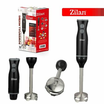 Zilan ZLN5220 Staafmixer -250 Watt -2 Snelheden -RVS Hand Blender -Afneembare Staaf - Zwart