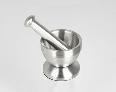 Zilan - RVS Vijzel met stamper - Mortar pestle - Extra sterk - &Oslash; 10cm