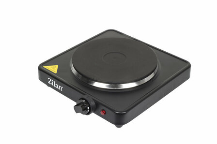 Zilan Elektrische Kookplaat 1500W-Vrijstaande Hotplate -Gietijzeren Kookzone 185 mm -Thermostaat &amp; Oververhittingsbeveiliging 