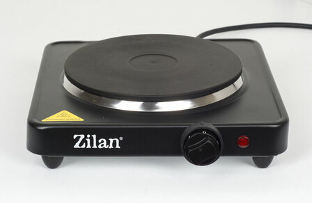 Zilan Elektrische Kookplaat 1500W-Vrijstaande Hotplate -Gietijzeren Kookzone 185 mm -Thermostaat &amp; Oververhittingsbeveiliging 