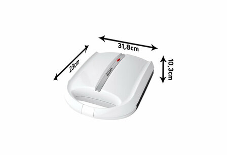 Zilan ZLN2809 Notenkoekjesmaker - Wafelnootjes maker -1400 W - Cake Pop Maker-Anti-aanbak &amp; Cool-Touch -Wit