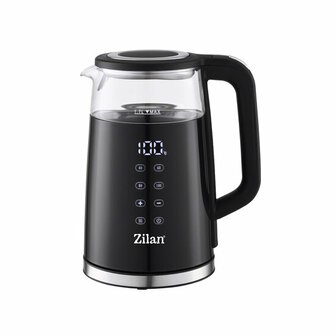 Zilan Digitale Waterkoker 1.7L met Temperatuurregeling -Dubbelwandig -Zwart
