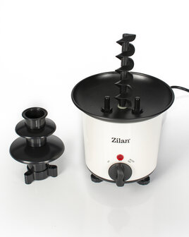 Zilan ZLN2144 Luxe Chocoladefontein &ndash; Chocolade fondue 200 ml &ndash; 30W &ndash; Max. 80 &deg;C &ndash; Compact &amp; Energiezuinig &ndash; Perfect voor Feest, Fondue &amp; Romantische Avonden &ndash; Eenvoudig Schoon te Maken
