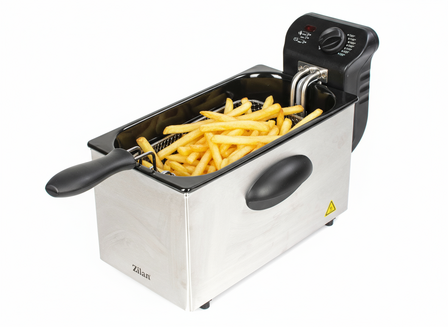 Zilan ZLN1819 Frituurpan&ndash; 3L &ndash; RVS &ndash; 2180 Watt Friteuse - Met Koude Zone &amp; Uitneembare Binnenpan