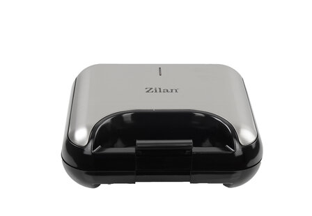 Zilan 5-in-1 Sandwich Maker (800 W) -Grill, Wafel, Panini &amp; Nutty Platen -Non-stick Contactgrill Set -Zwart/Zilver