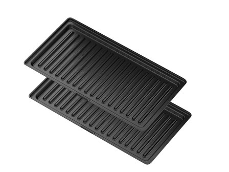 Zilan 5-in-1 Sandwich Maker (800 W) -Grill, Wafel, Panini &amp; Nutty Platen -Non-stick Contactgrill Set -Zwart/Zilver