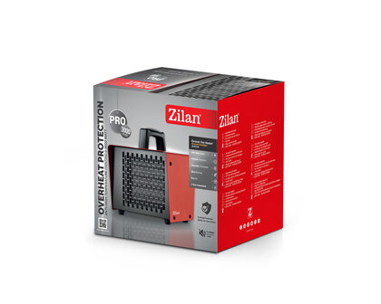 Zilan Keramische Ventilatorkachel &ndash; 3000W &ndash; Werkplaatskachel &ndash; PTC Elektrische Kachel &ndash; 3 Warmtestanden &ndash; Thermostaat &ndash; Oververhittingsbeveiliging &ndash; Draagbaar