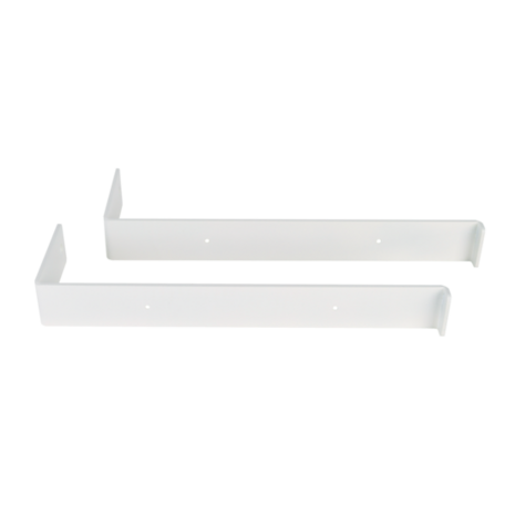 Gorillz Wagon 25 Industriële Plankdragers L-vorm - Plankendragers voor Wandplank - 25 cm Staal - Wit