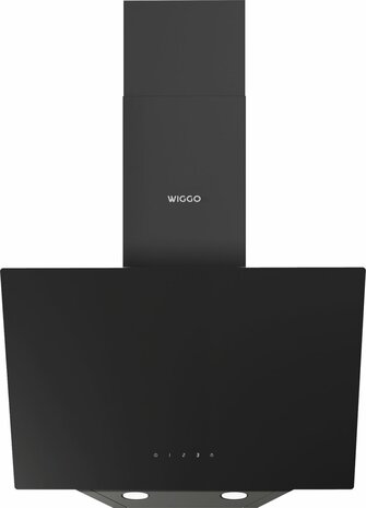 Wiggo WE-E513G(B) - Schuine Afzuigkap - 50cm - Zwart Glas