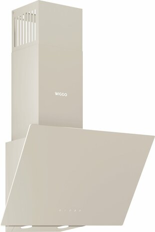 Wiggo WE-E513G(C) - Schuine Afzuigkap - 50cm - Creme Glas