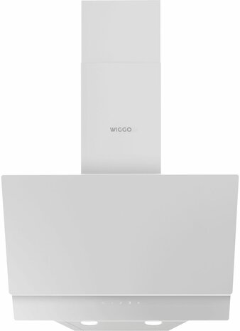 Wiggo WE-E523G(W) - Schuine Afzuigkap - 50cm - Wit Dubbel Glas