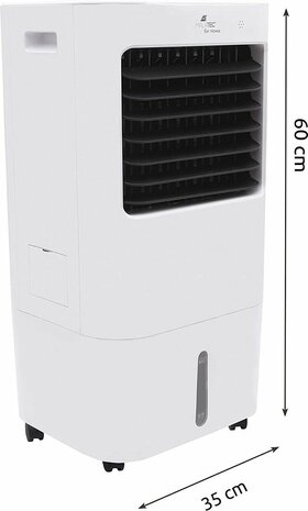 Malatec 3 in 1 Aircooler Met Afstandsbediening - Luchtkoeler Tot 35 m2 - Koelen met Koelelementen en met Water