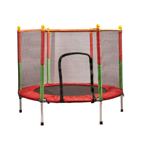  Trampoline met veiligheidsnet - 140X116 cm - Max gewicht 150 kg