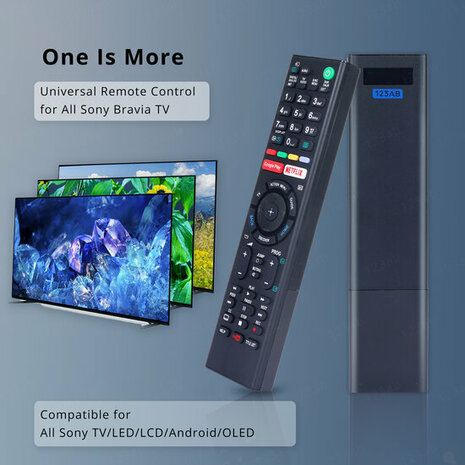 Universele afstandsbediening RQ-S2O geschikt voor SONY TV