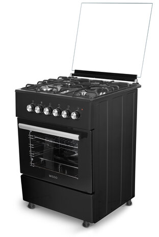 Wiggo WO-E603R(BB) Serie 3 - Gasfornuis - Zwart