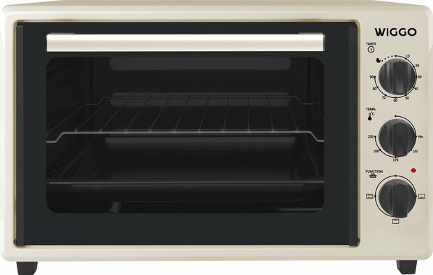 Wiggo WMO-E353(C) - Vrijstaande oven - 35 liter - Creme