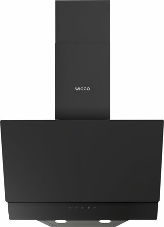 Wiggo WE-E523G(B) - Schuine Afzuigkap - 50cm - Zwart Dubbel Glas