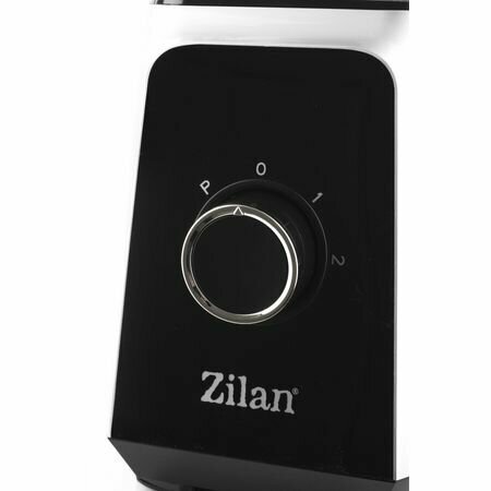 Zilan Blender 1000W &ndash; 1,5L Glazen Smoothie Blender met Ice Crush Functie &ndash; Keukenblender met RVS Messen, 2 Snelheden & Pulse