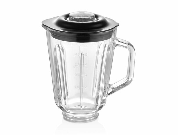 Zilan ZLN7057 Retro Blender &ndash; 1,5L Glazen Kan &ndash; 500W &ndash; 2 Snelheden + Pulse &ndash; RVS Mes &ndash; Rood