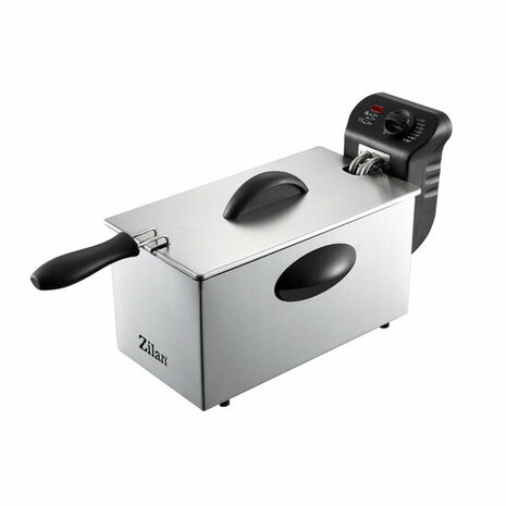 Zilan ZLN1819 Frituurpan&ndash; 3L &ndash; RVS &ndash; 2180 Watt Friteuse - Met Koude Zone & Uitneembare Binnenpan