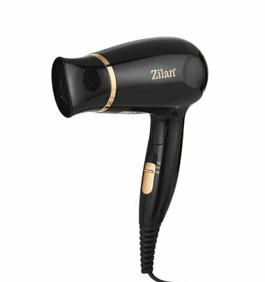 Zilan ZLN2953 1200 W Haardroger &ndash; Compacte F&ouml;hn met 2 Snelheden & 2 Warmtestanden &ndash; Opvouwbaar Handvat &ndash; Inclusief Concentrator