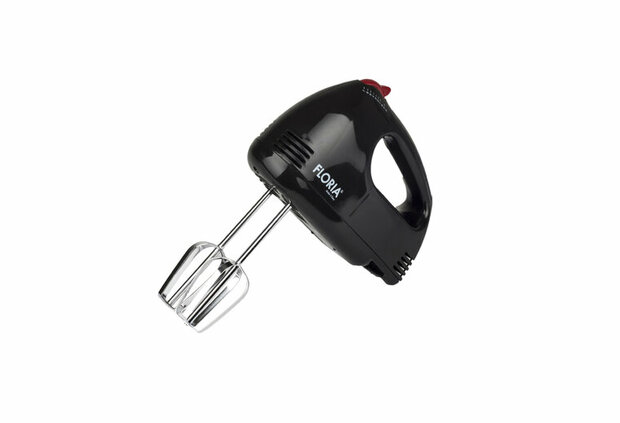 Floria Handmixer ZLN7567 &ndash; 150W &ndash; 7 Snelheden &ndash; Inclusief Gardes & Deeghaken &ndash; Zwart