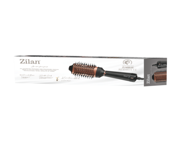 Zilan F&ouml;hnborstel 1200W &ndash; Heteluchtborstel voor Volume & Krullen &ndash; Roterende Air Styler &ndash; F&ouml;hn met Borstel &ndash; Keramische Krulborstel &ndash; Warme Luchtborstel met 3 Standen