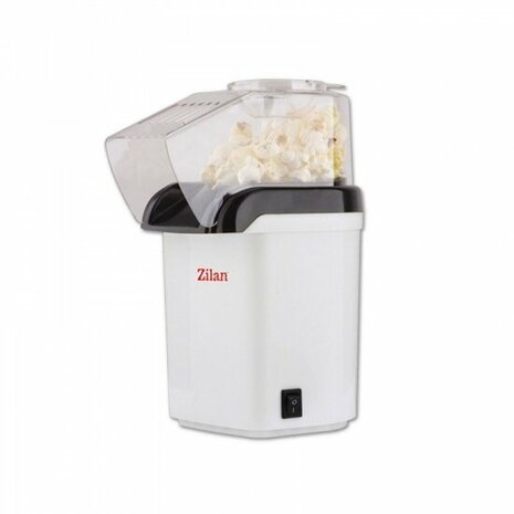 Zilan - Popcorn machine - popcorn - popcorn maker - 1200 Watt - anti stick coating - Wit