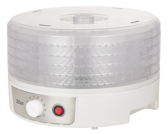 Zilan Voedseldroger ZLN2037 -5 Lagen -250W-BPA vrij -Tot 2 Liter Fruit, Groente, Vlees & Kruiden Drogen