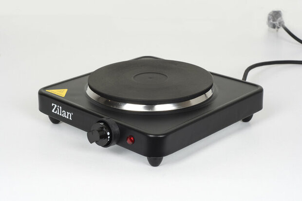 Zilan Elektrische Kookplaat 1500W-Vrijstaande Hotplate -Gietijzeren Kookzone 185 mm -Thermostaat & Oververhittingsbeveiliging 