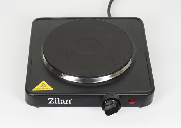 Zilan Elektrische Kookplaat 1500W-Vrijstaande Hotplate -Gietijzeren Kookzone 185 mm -Thermostaat & Oververhittingsbeveiliging 