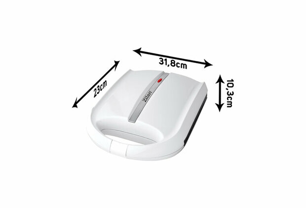 Zilan ZLN2809 Notenkoekjesmaker - Wafelnootjes maker -1400 W - Cake Pop Maker-Anti-aanbak & Cool-Touch -Wit