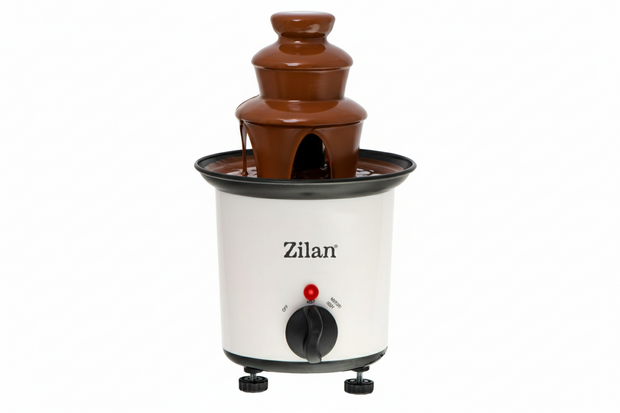 Zilan ZLN2144 Luxe Chocoladefontein &ndash; Chocolade fondue 200 ml &ndash; 30W &ndash; Max. 80 &deg;C &ndash; Compact & Energiezuinig &ndash; Perfect voor Feest, Fondue & Romantische Avonden &ndash; Eenvoudig Schoon te Maken