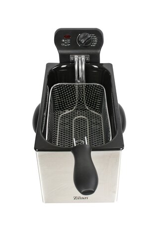 Zilan ZLN1819 Frituurpan&ndash; 3L &ndash; RVS &ndash; 2180 Watt Friteuse - Met Koude Zone & Uitneembare Binnenpan