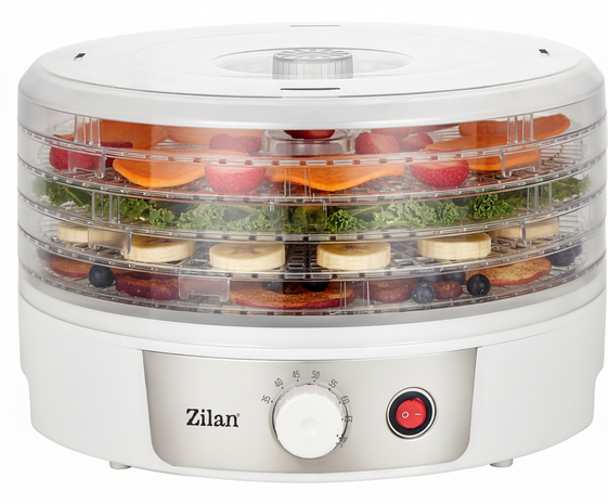 Zilan Voedseldroger ZLN2037 -5 Lagen -250W-BPA vrij -Tot 2 Liter Fruit, Groente, Vlees & Kruiden Drogen